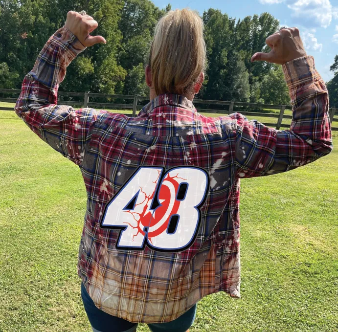 CUSTOM Number Flannel