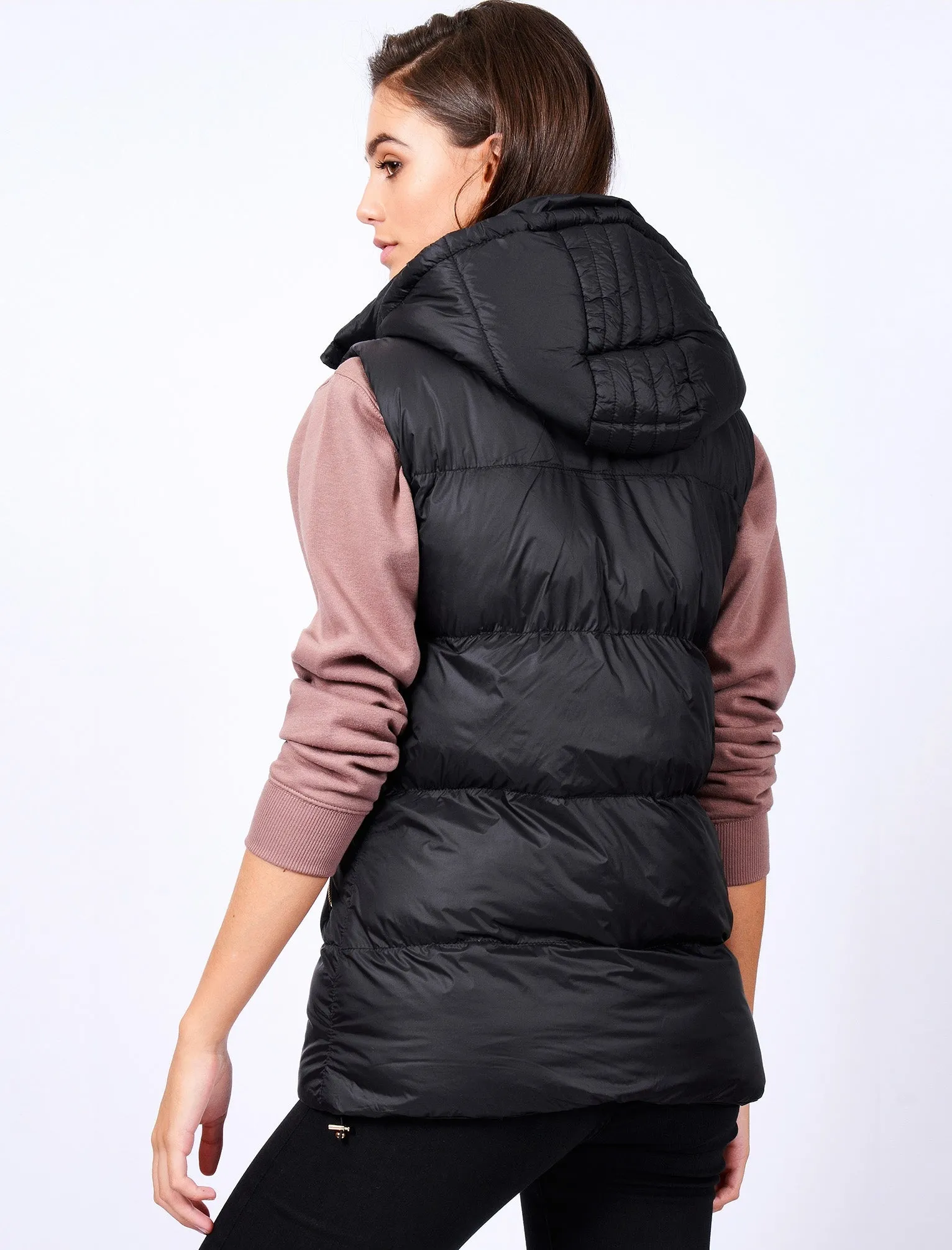 Cyra Padded Gilet in Black - Tokyo Laundry