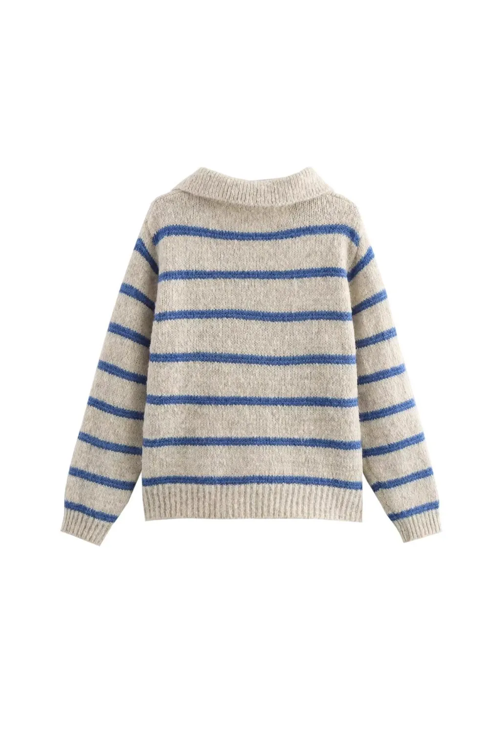 'Dagmara' Striped Knitted Pullover Sweater