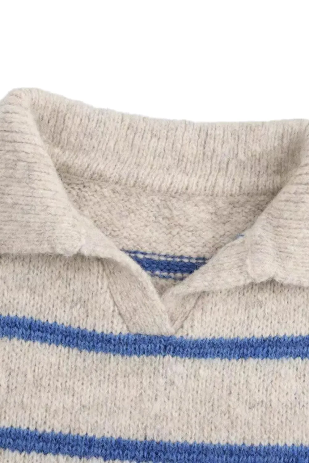 'Dagmara' Striped Knitted Pullover Sweater