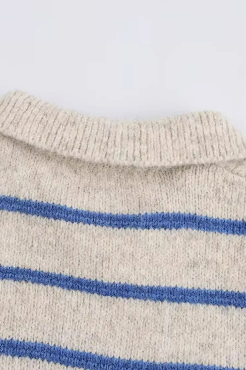 'Dagmara' Striped Knitted Pullover Sweater