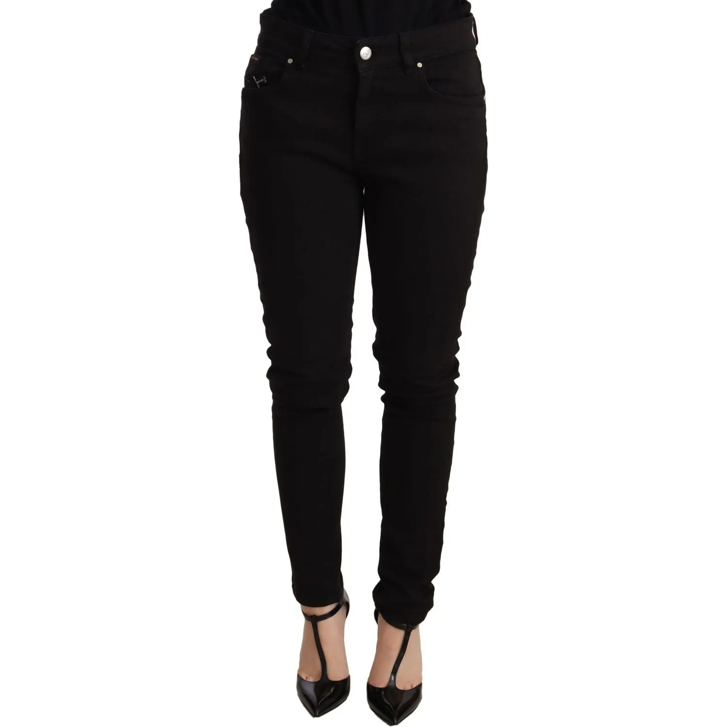 Dolce & Gabbana Elegant Slim-Fit Black Denim Jeans