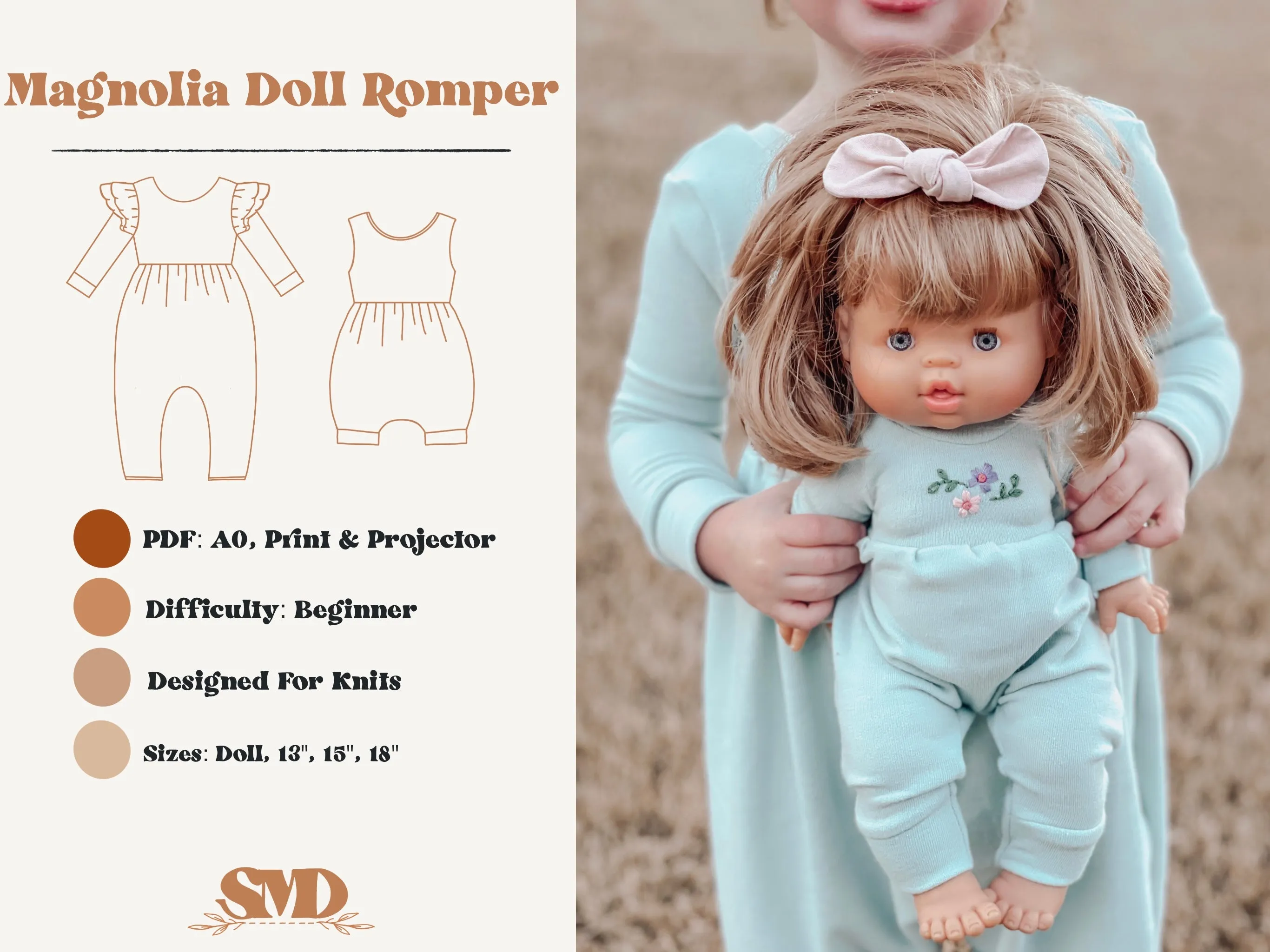 Doll Magnolia Romper