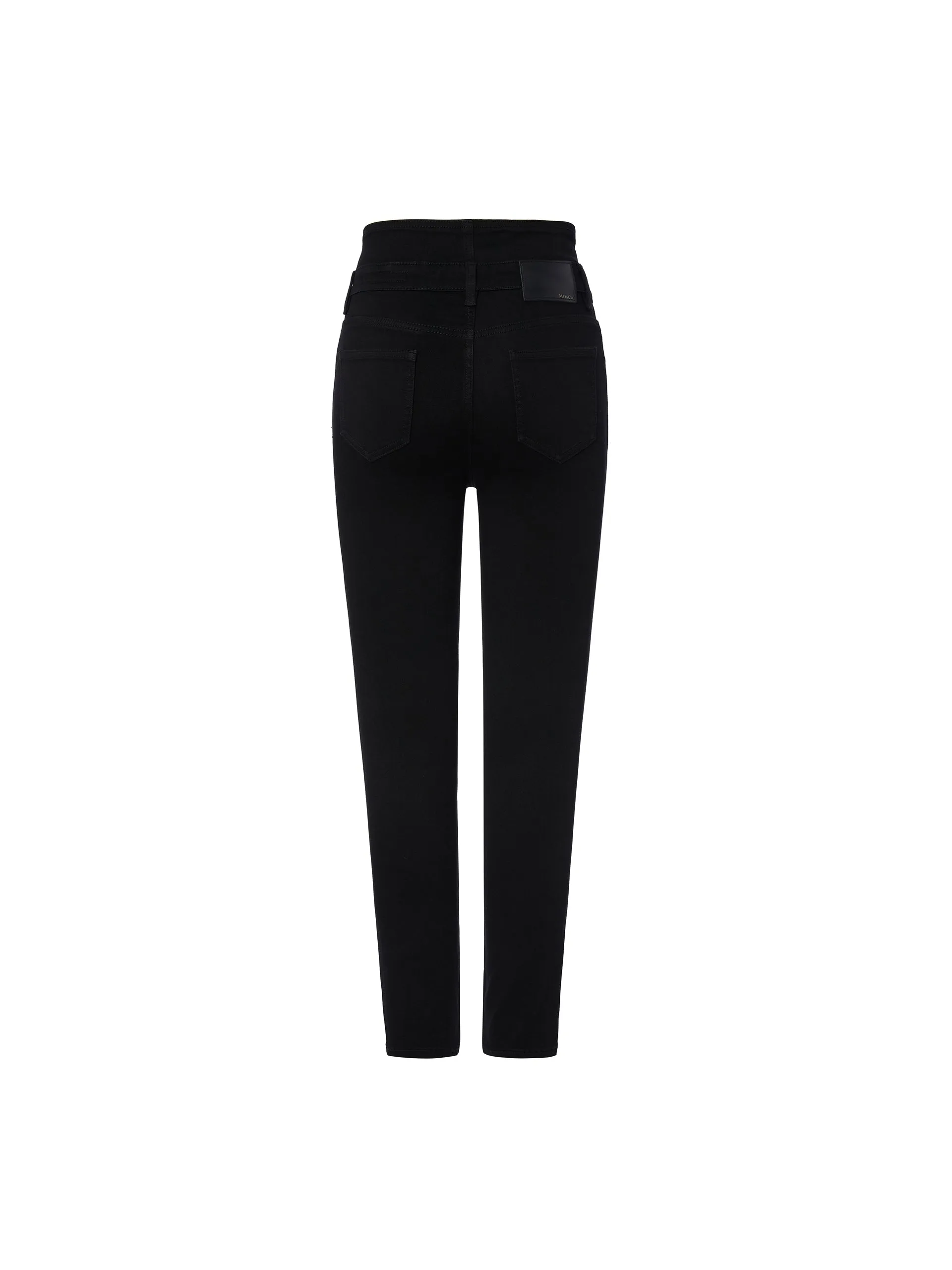 Double Waistline Skinny Denim Jeans