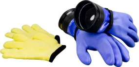 DUI Dry ZipGloves "Heavy-Duty" w/ Dam (Blue) & Liners