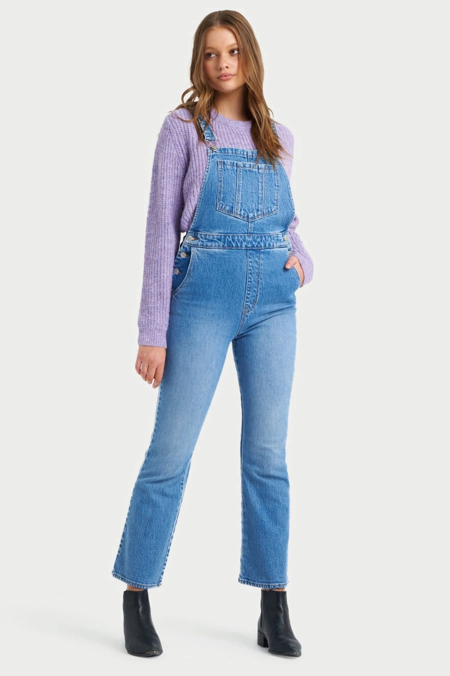 Eco Salty Blue Dusters Crop Bootcut Overall