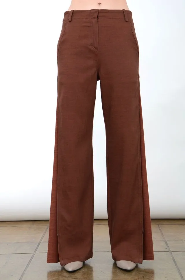 Eco Slub Denim Convertible Pant with Color Contrast Detail - ADALIA FA24