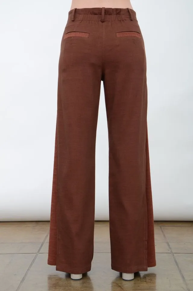 Eco Slub Denim Convertible Pant with Color Contrast Detail - ADALIA FA24