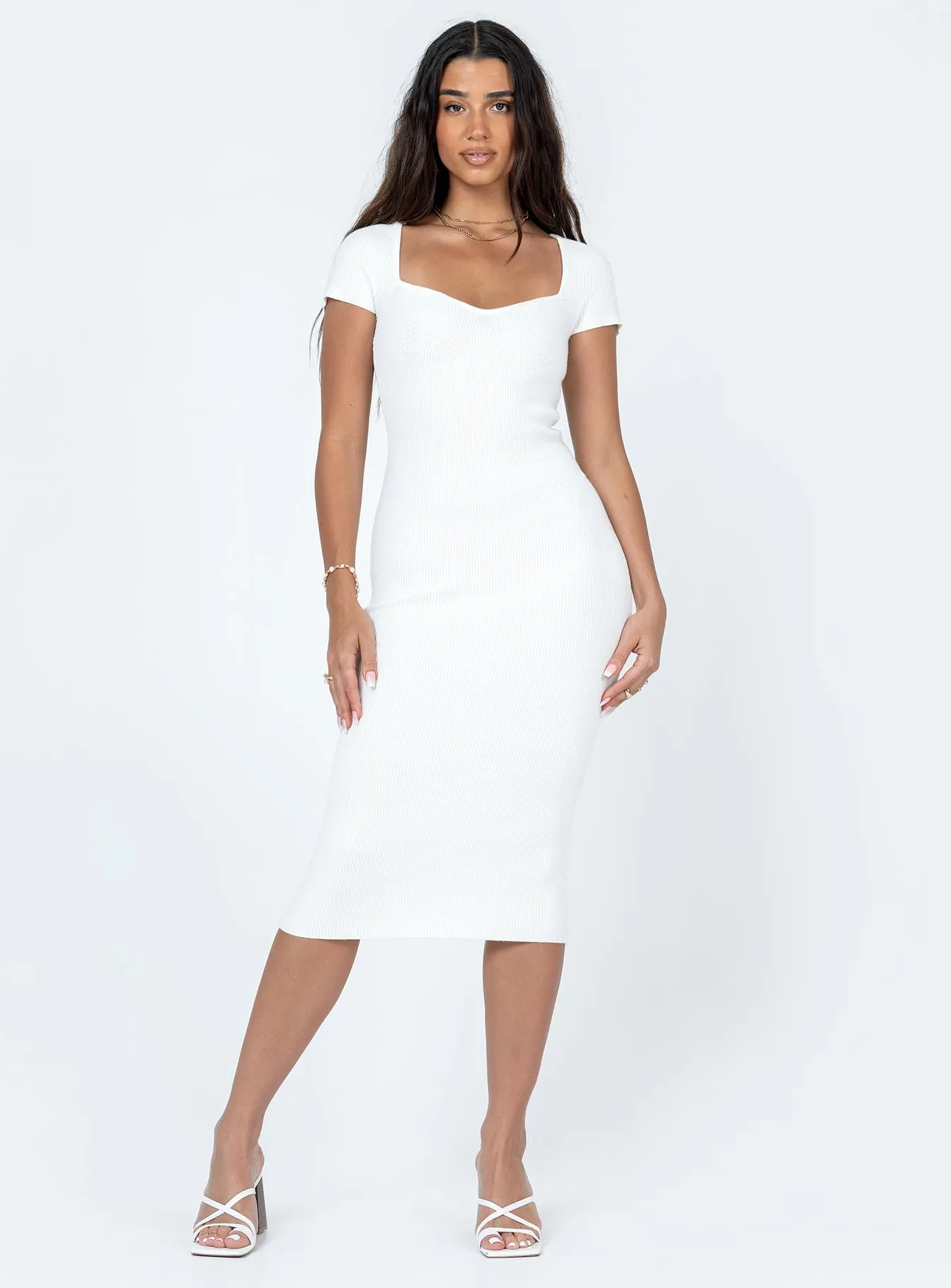 Ellisen Midi Dress White