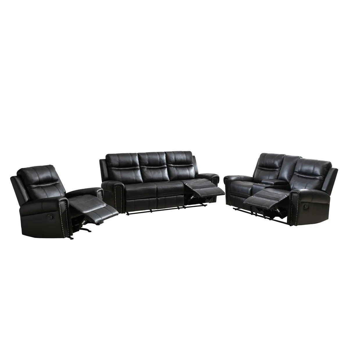 Emerson Black Rocker Recliner