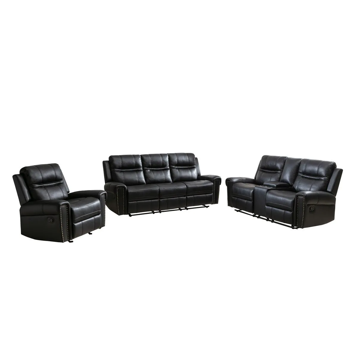 Emerson Black Rocker Recliner