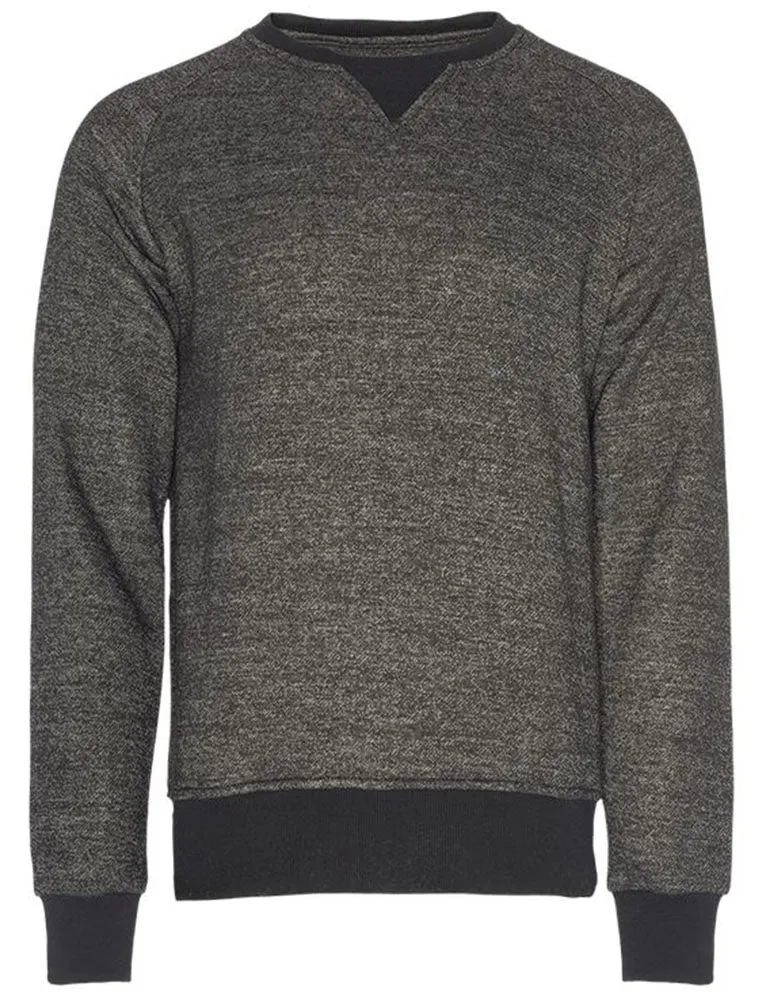 Enricho Crew Neck Sweatshirt in Black