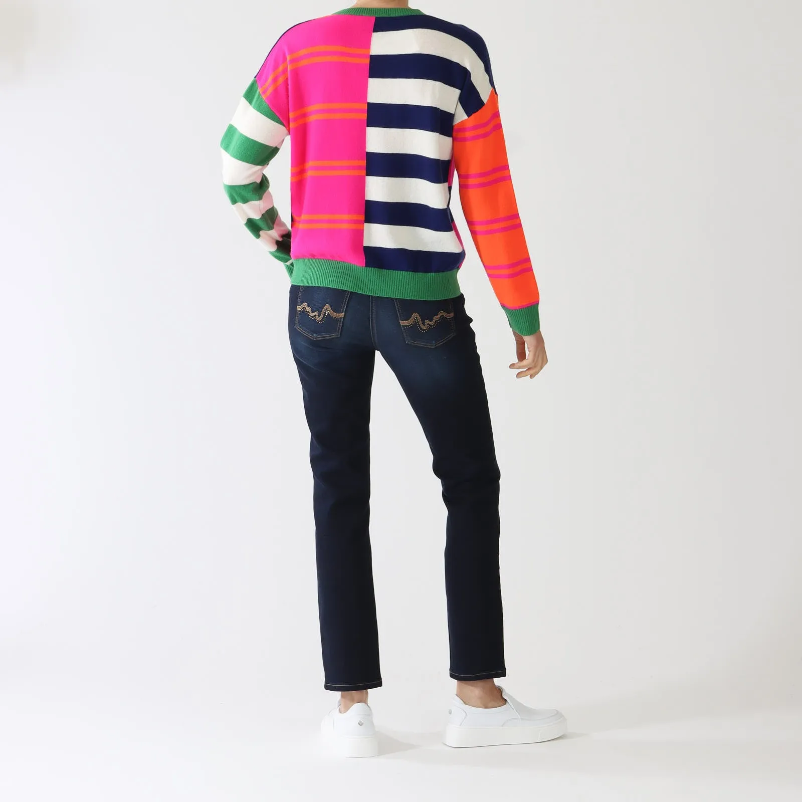 Fabiola Multi Stripe Wool Sweater