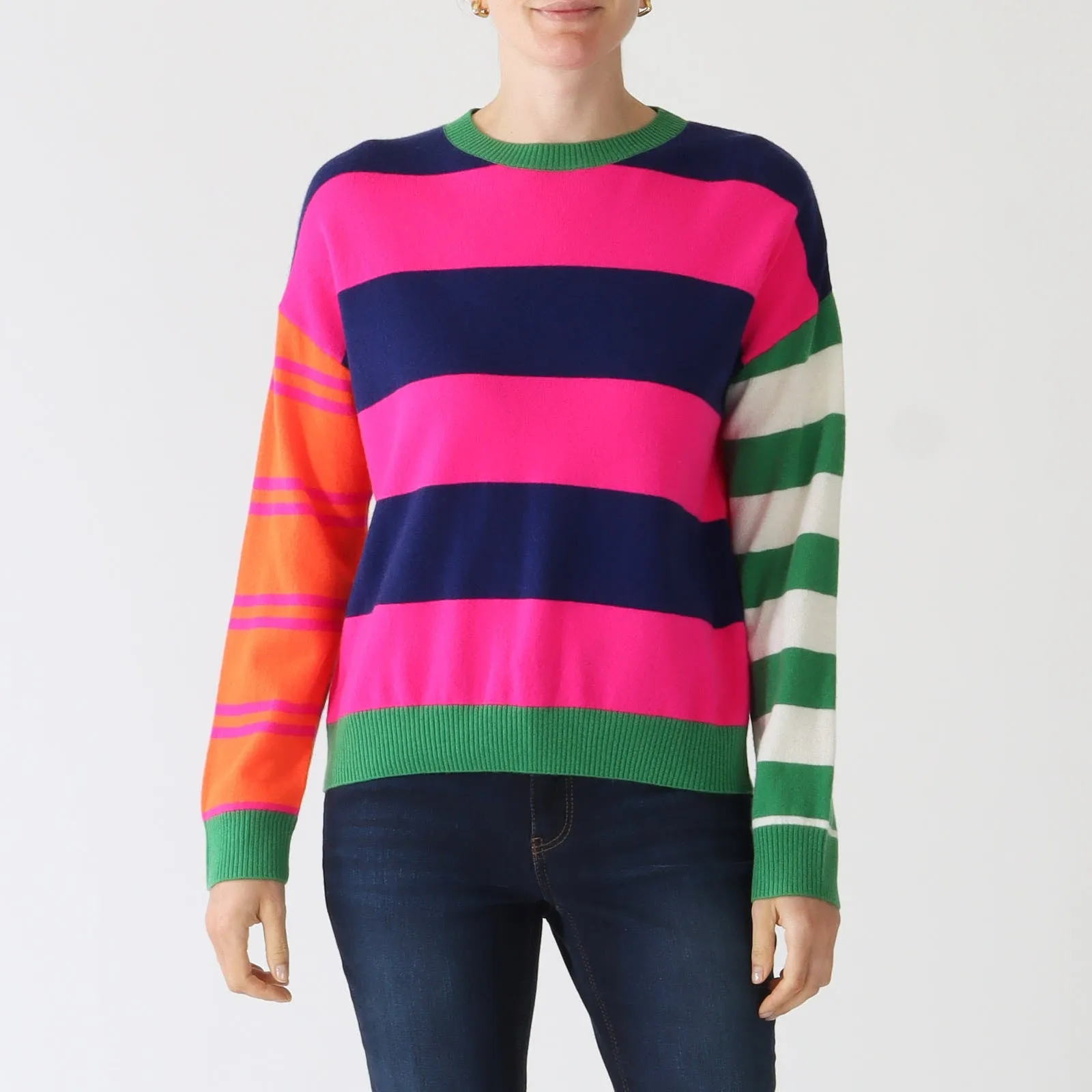 Fabiola Multi Stripe Wool Sweater