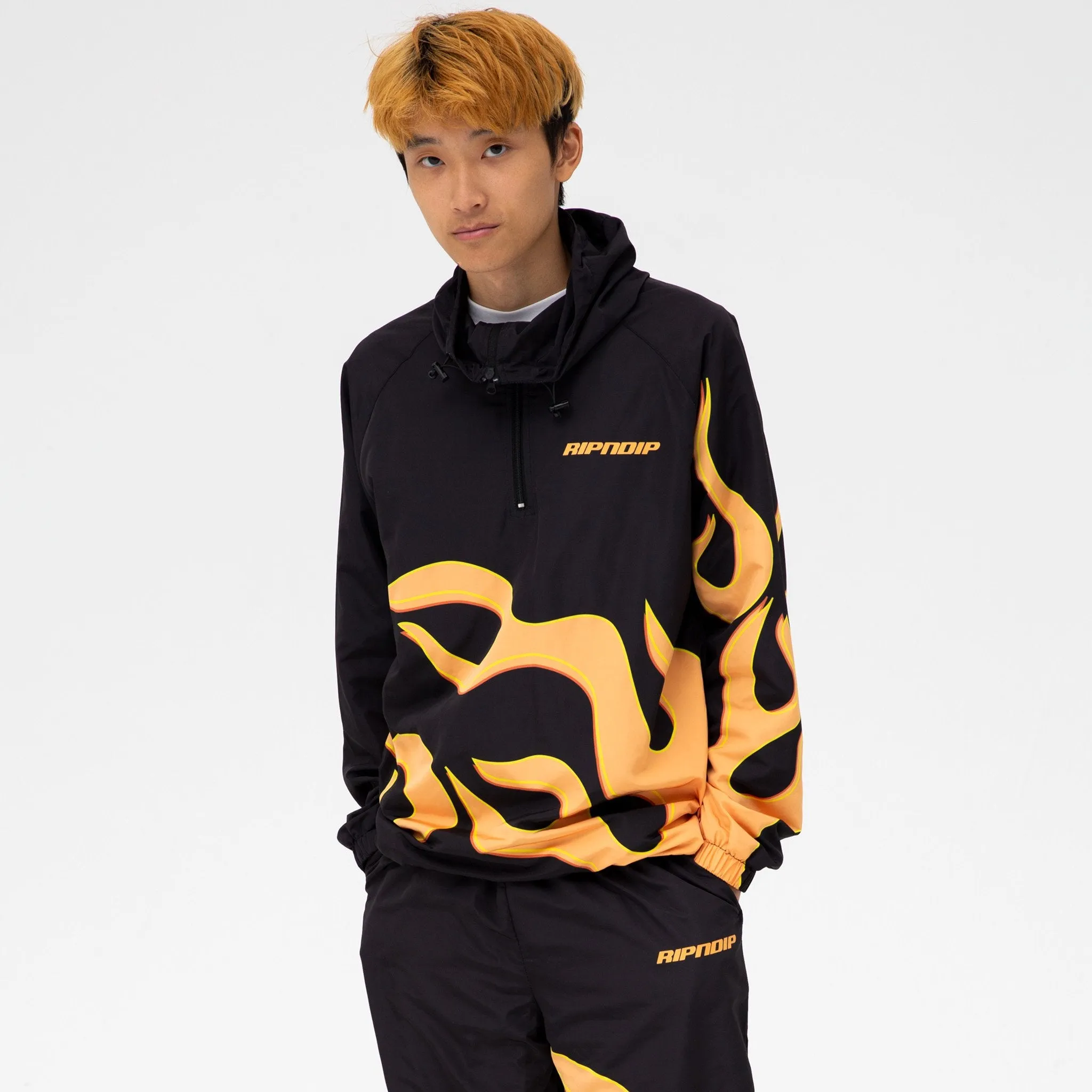 Flaming Hot Anorak Jacket (Black)