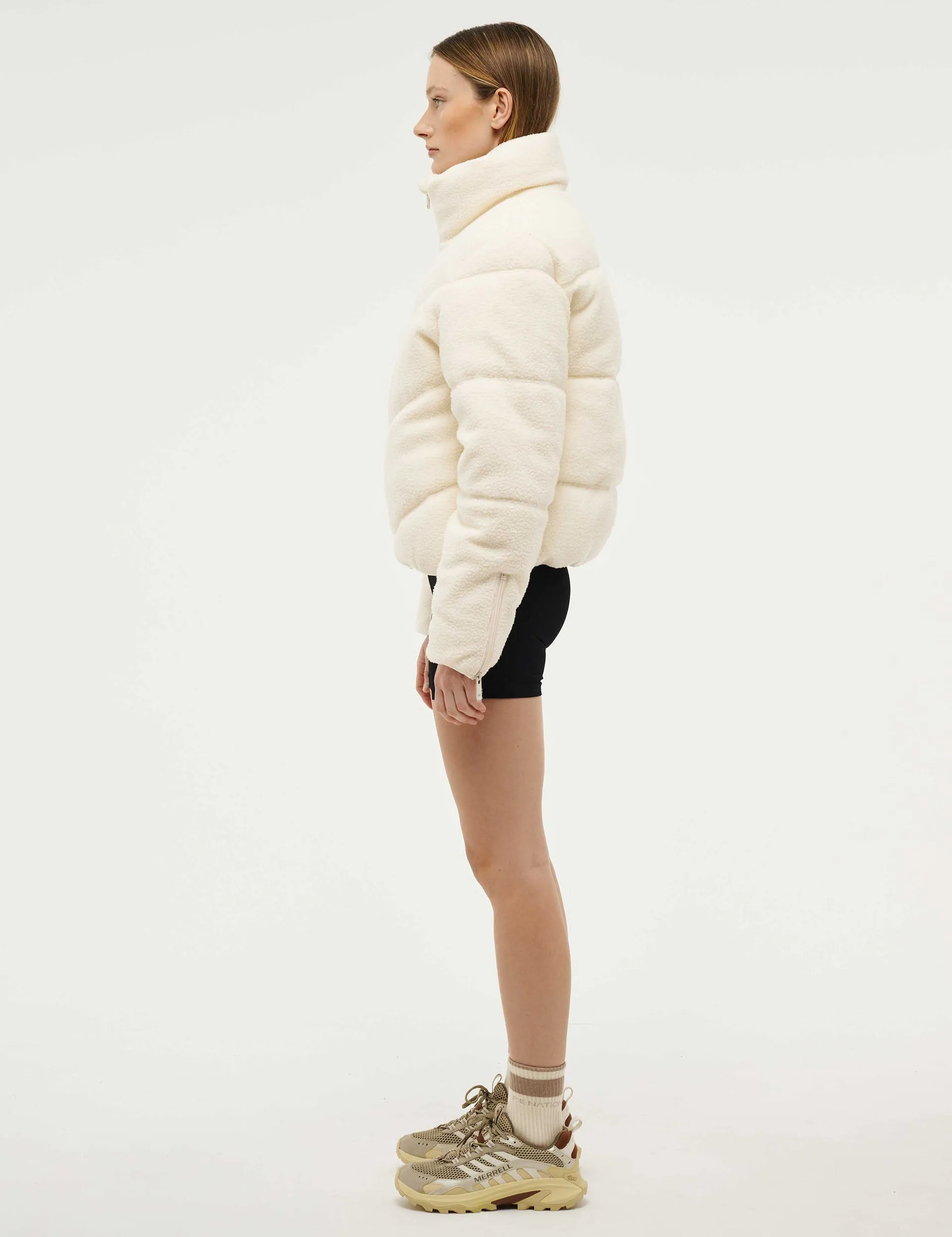 Fortune Sherpa Jacket - Whisper White