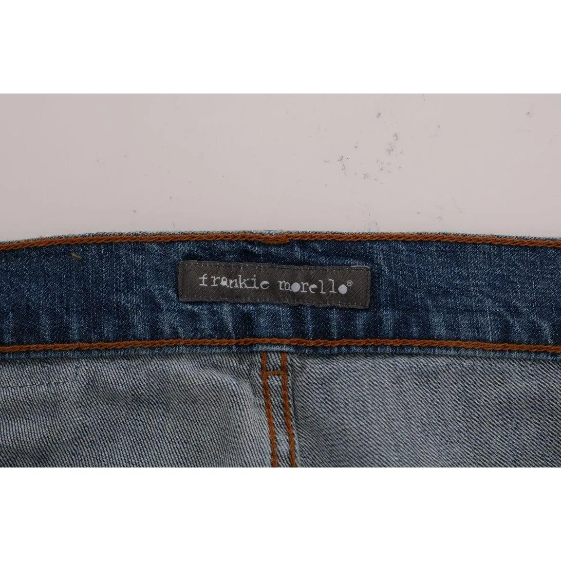 Frankie Morello Svelte Italian Denim - Slim Fit Blue Jeans