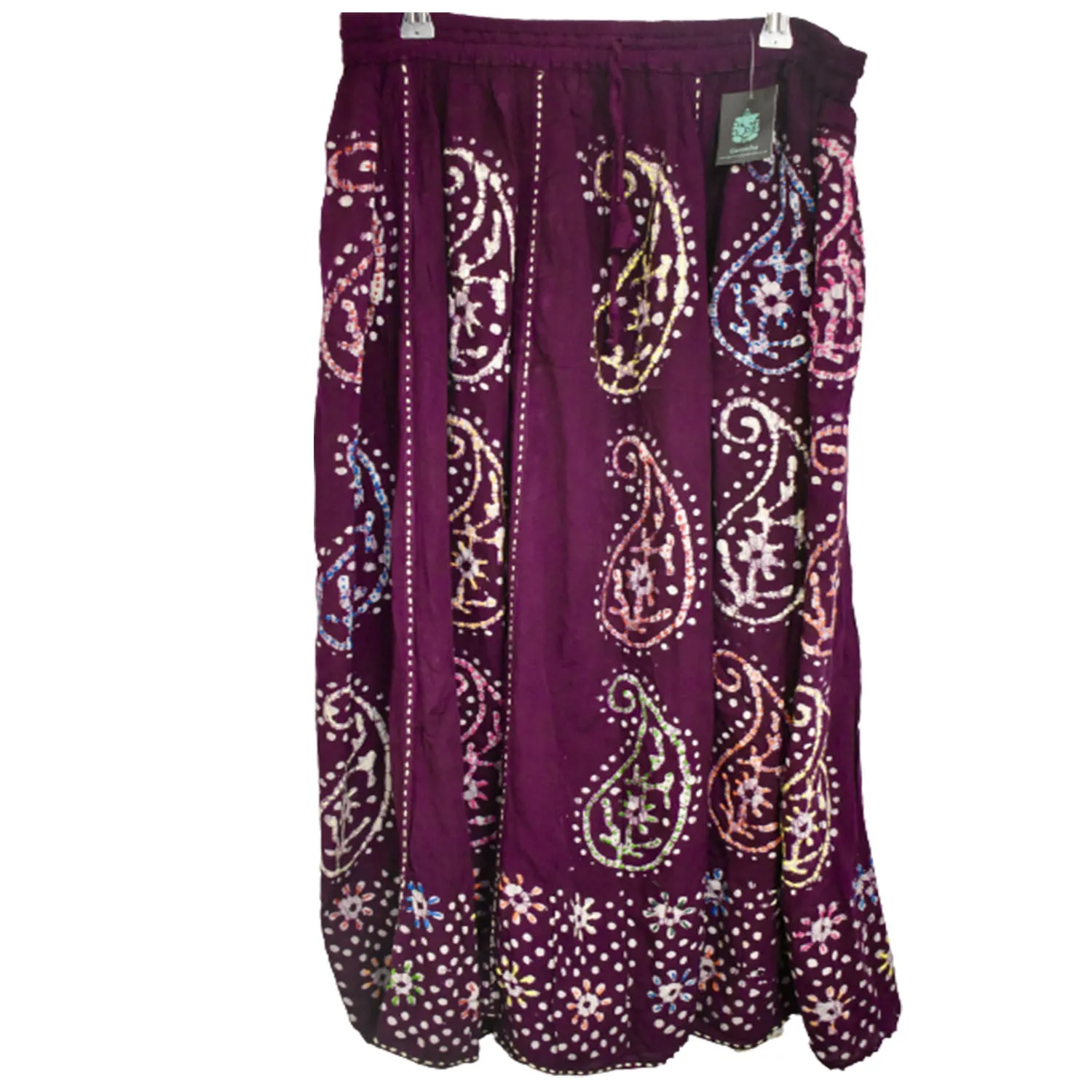 Freesize Patterned Long Summer Skirt