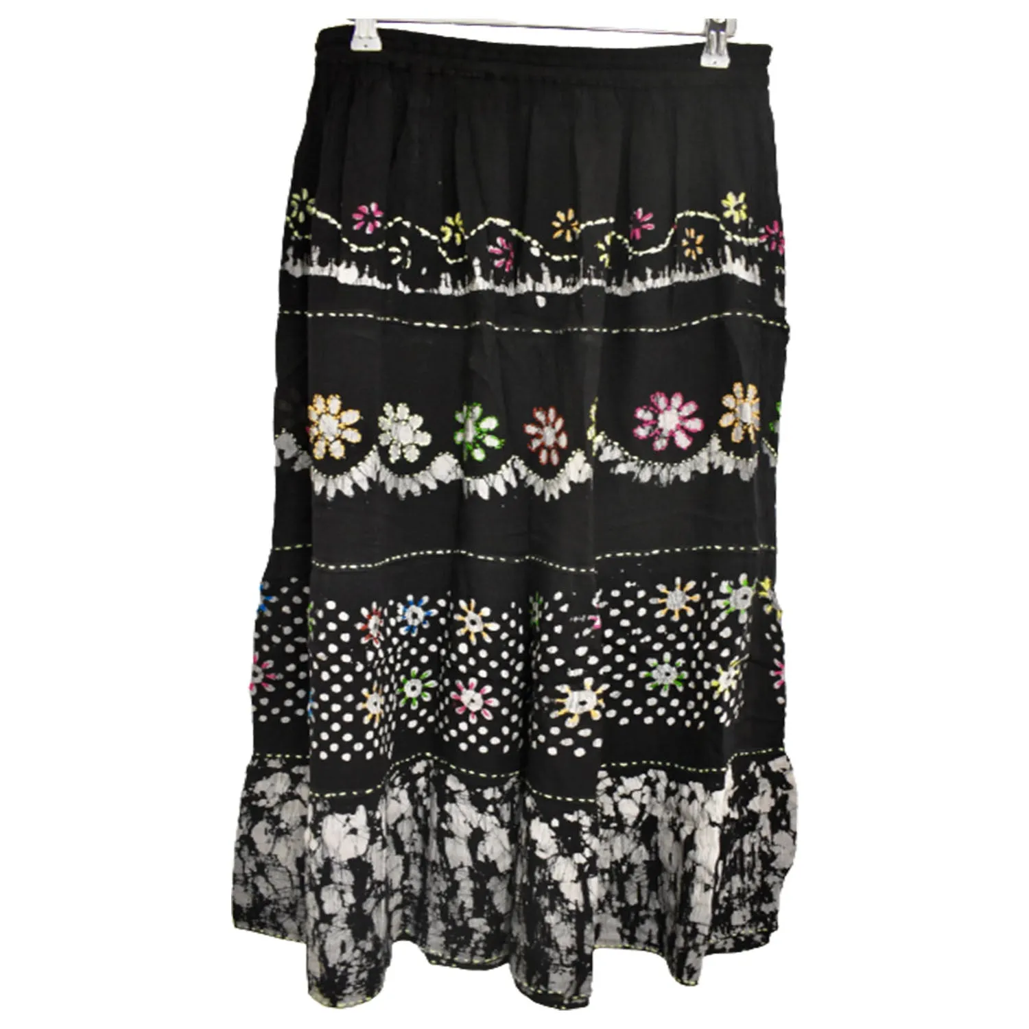 Freesize Patterned Long Summer Skirt