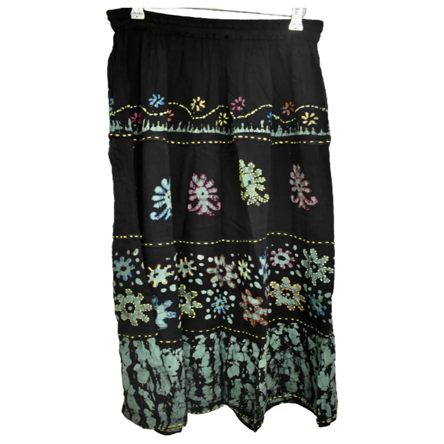 Freesize Patterned Long Summer Skirt