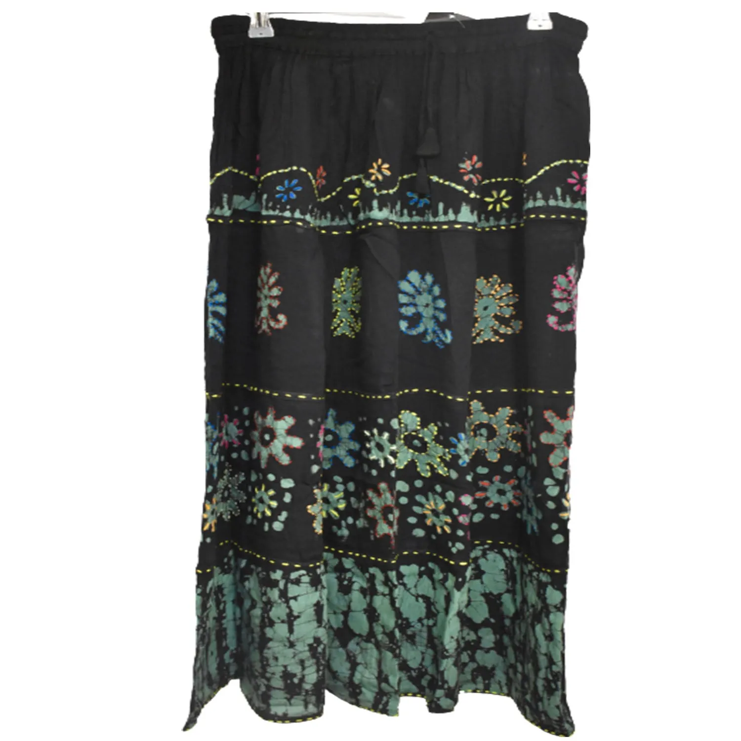 Freesize Patterned Long Summer Skirt