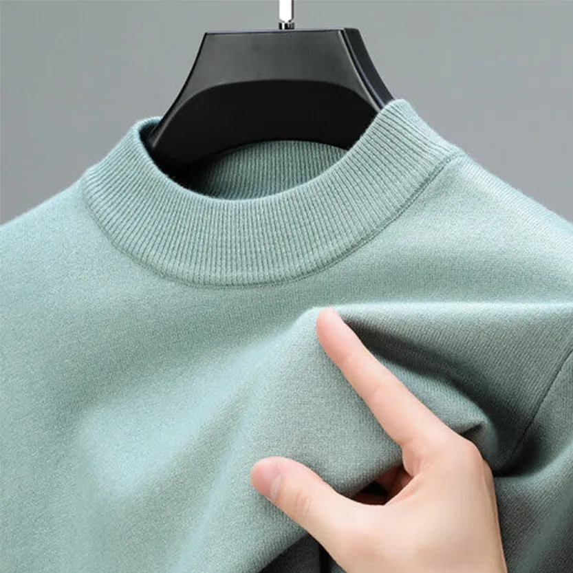 Funki Buys | Sweaters | Men's Aesthetic Mock Neck Sweaters