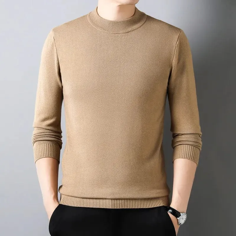 Funki Buys | Sweaters | Men's Aesthetic Mock Neck Sweaters