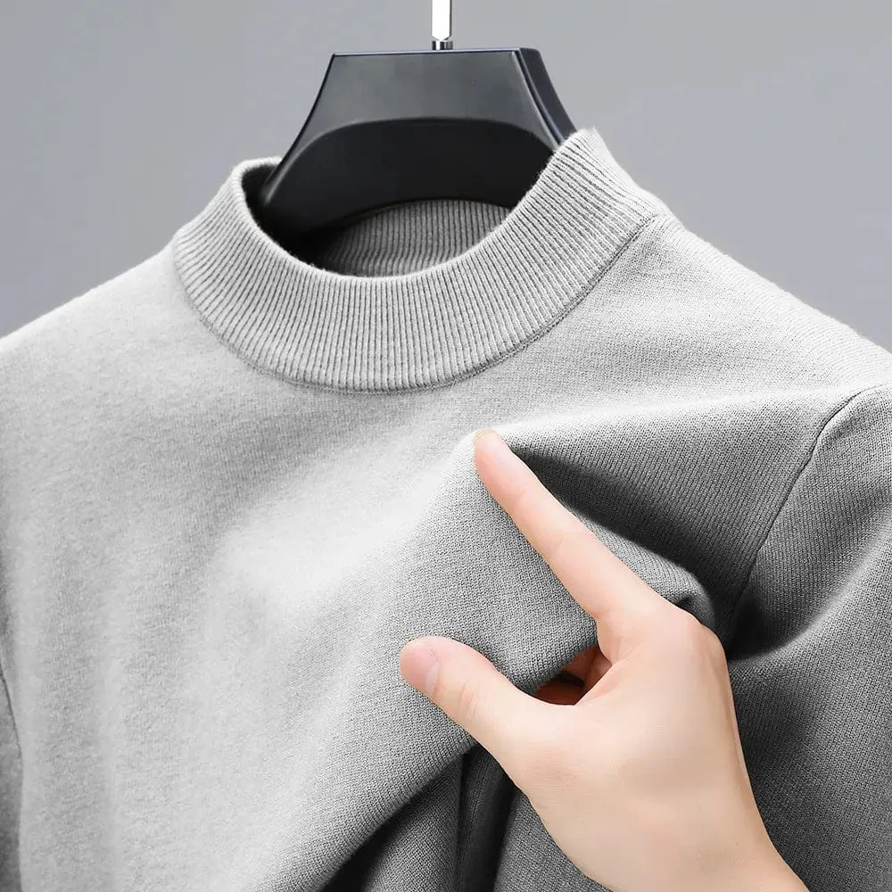 Funki Buys | Sweaters | Men's Aesthetic Mock Neck Sweaters