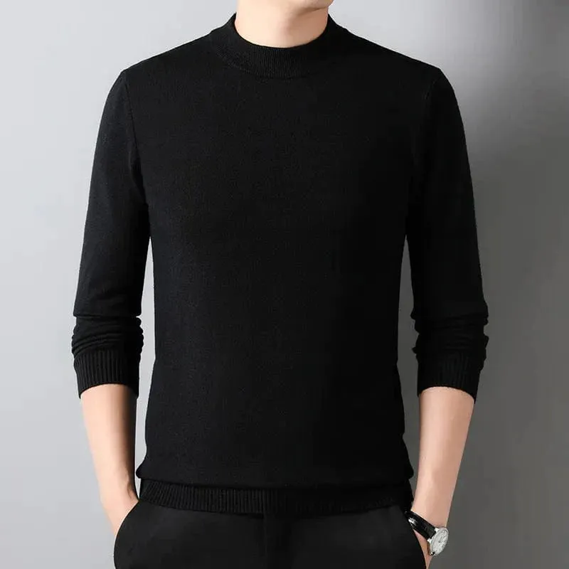 Funki Buys | Sweaters | Men's Aesthetic Mock Neck Sweaters