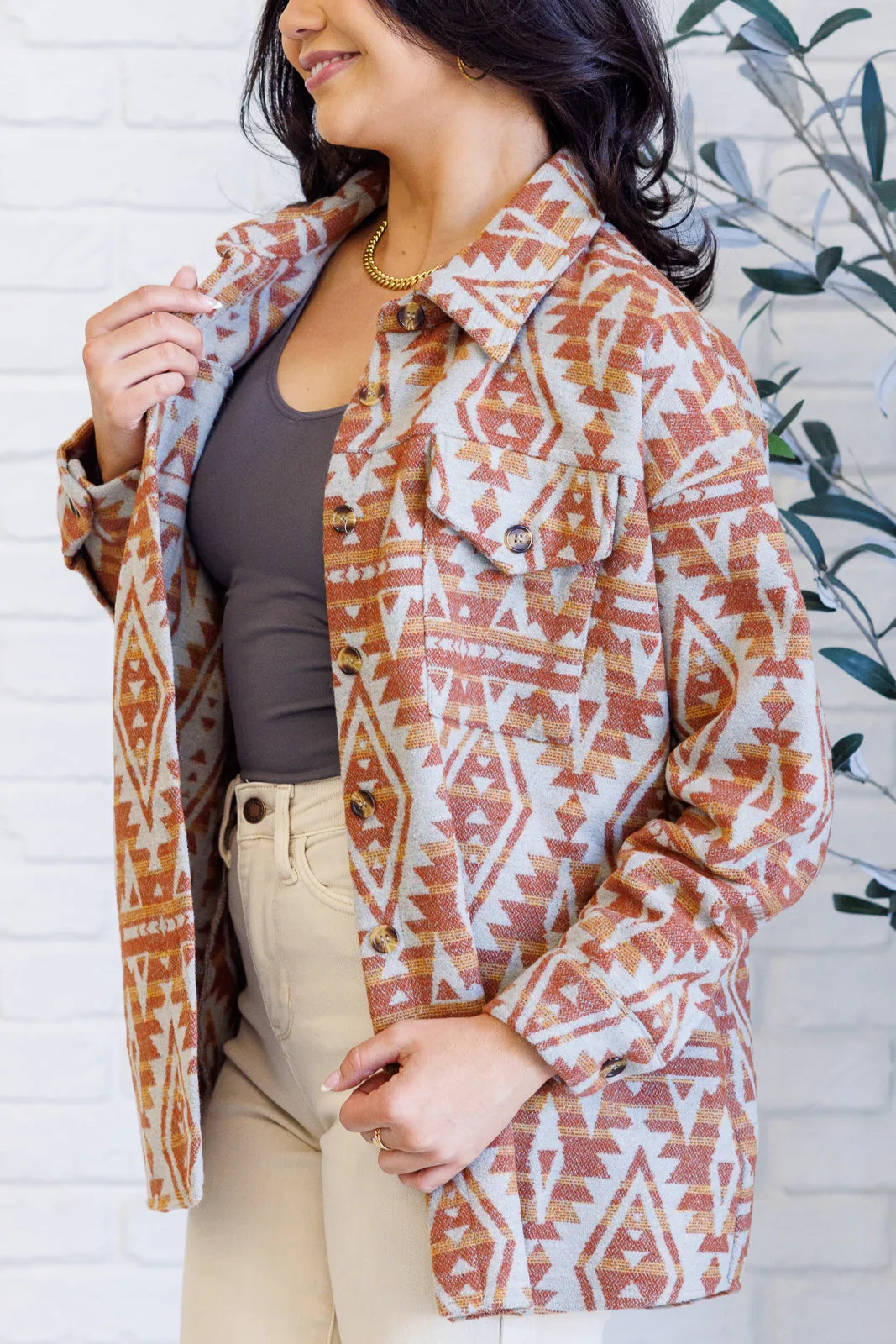 Gather Round Aztec Shacket - 11/21