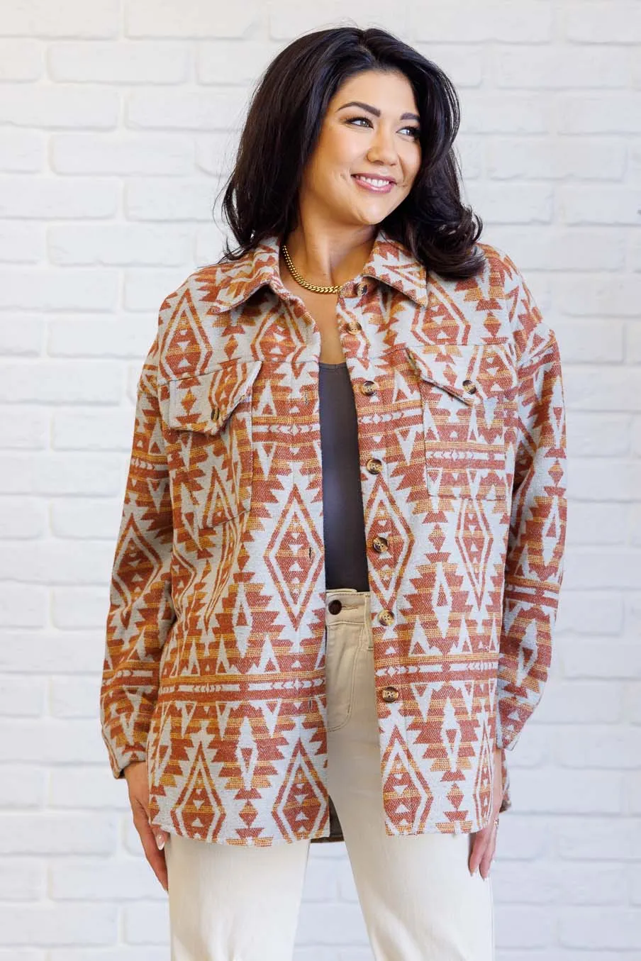 Gather Round Aztec Shacket - 11/21