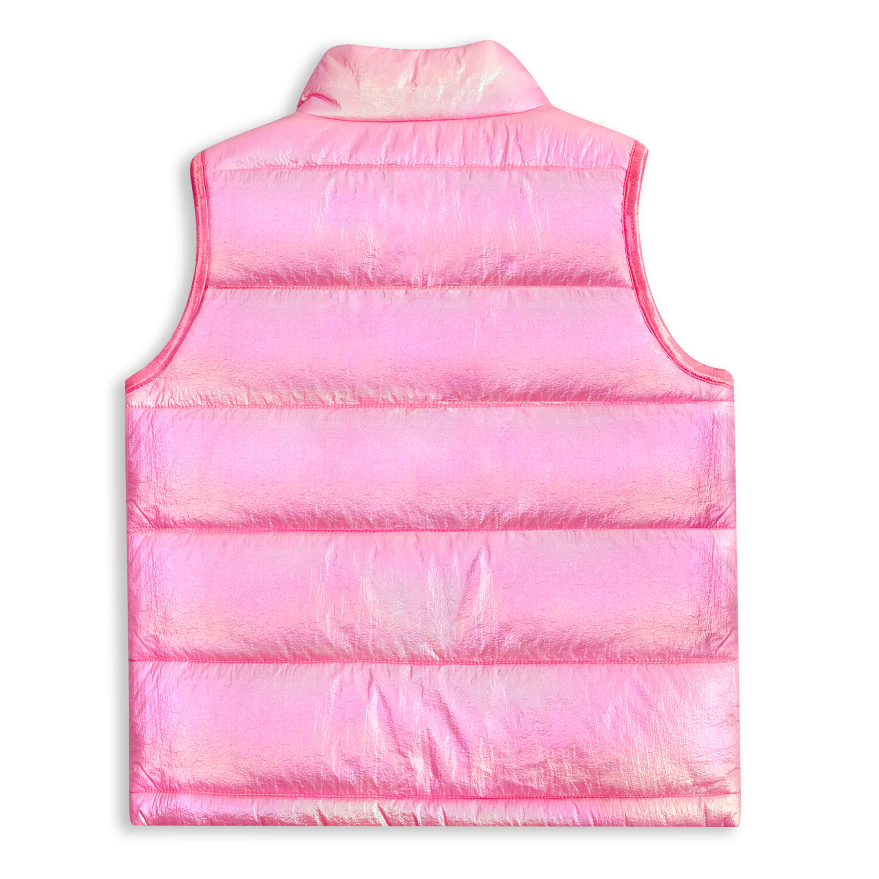 Girls Winter Puffer Vest, Winter Lightweight Gilet Pink