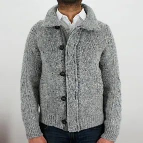 Grey Button Front Cardigan