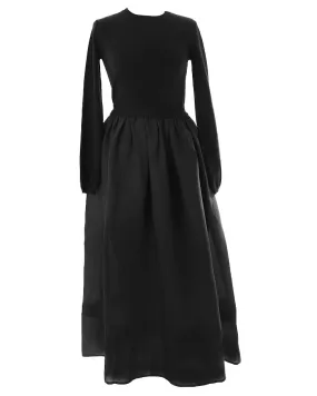 HEV Black Knit/Woven Combo Dress