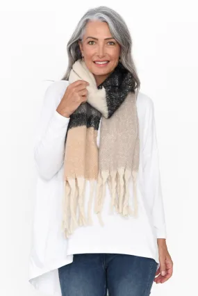 Hunter Grey Tassel Scarf