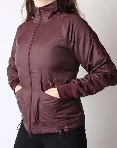 Joann Nylon Jacket - Plum