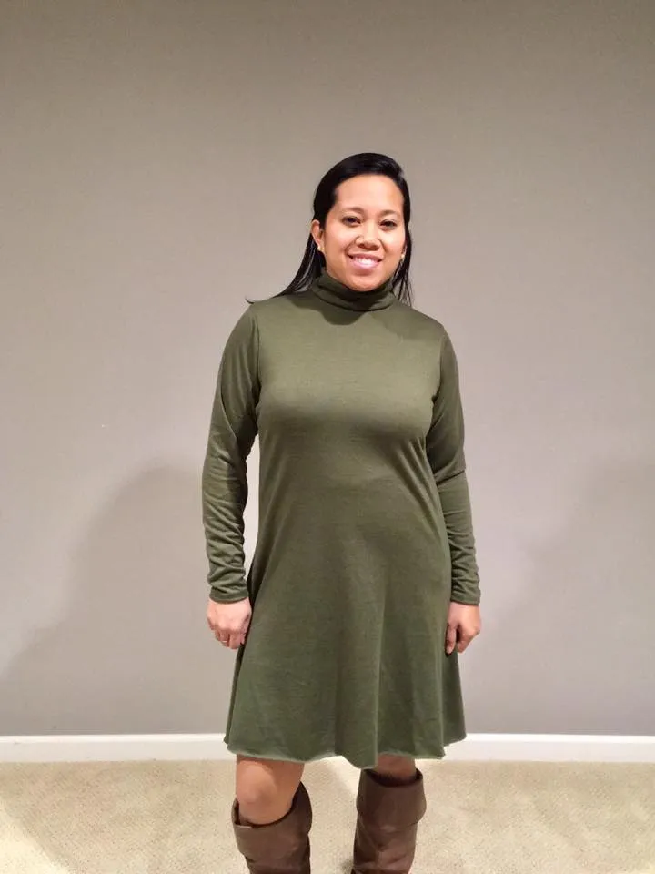 Jolene Turtleneck Dress pattern for Women