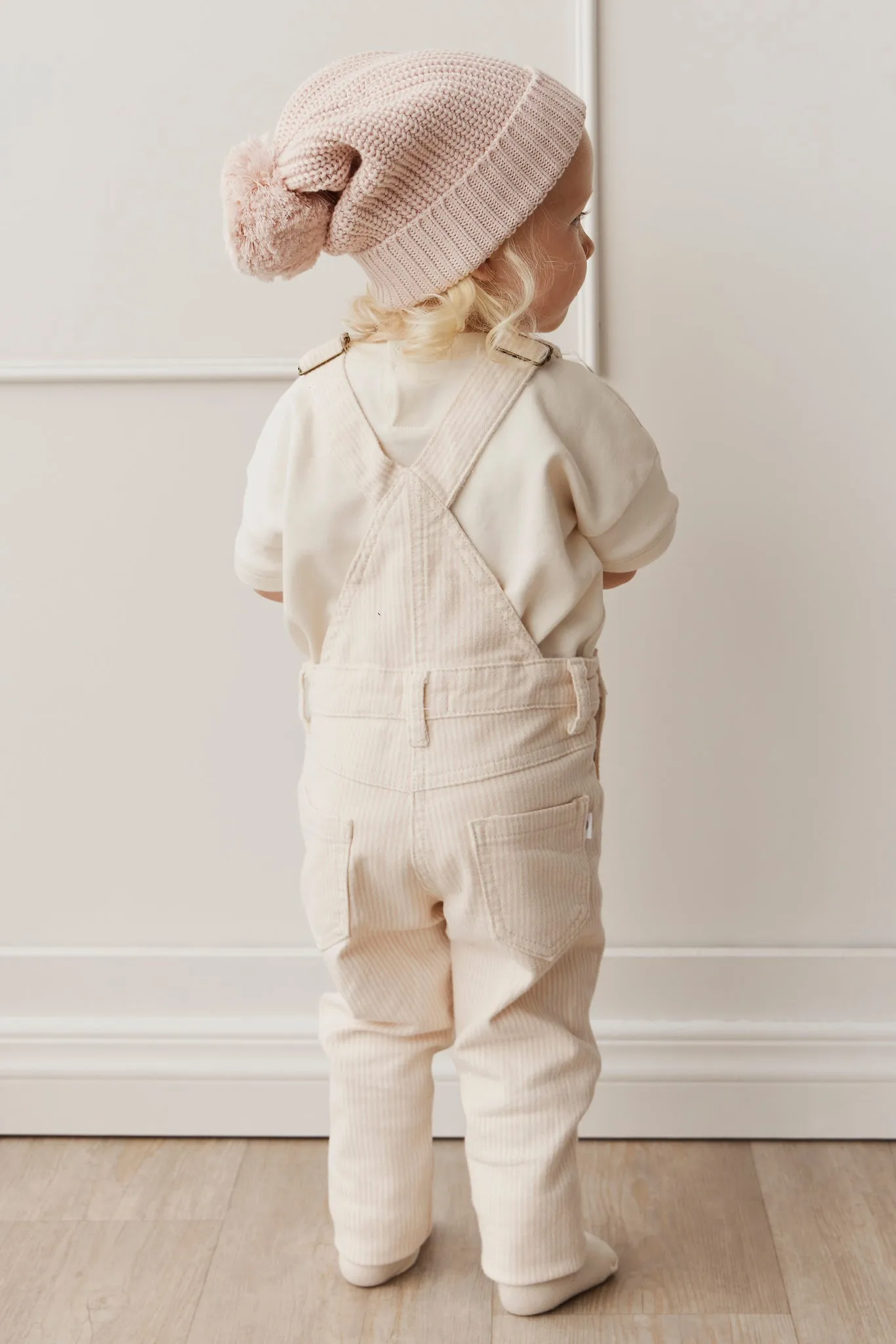 Jordie Overall - Powder Pink/Egret