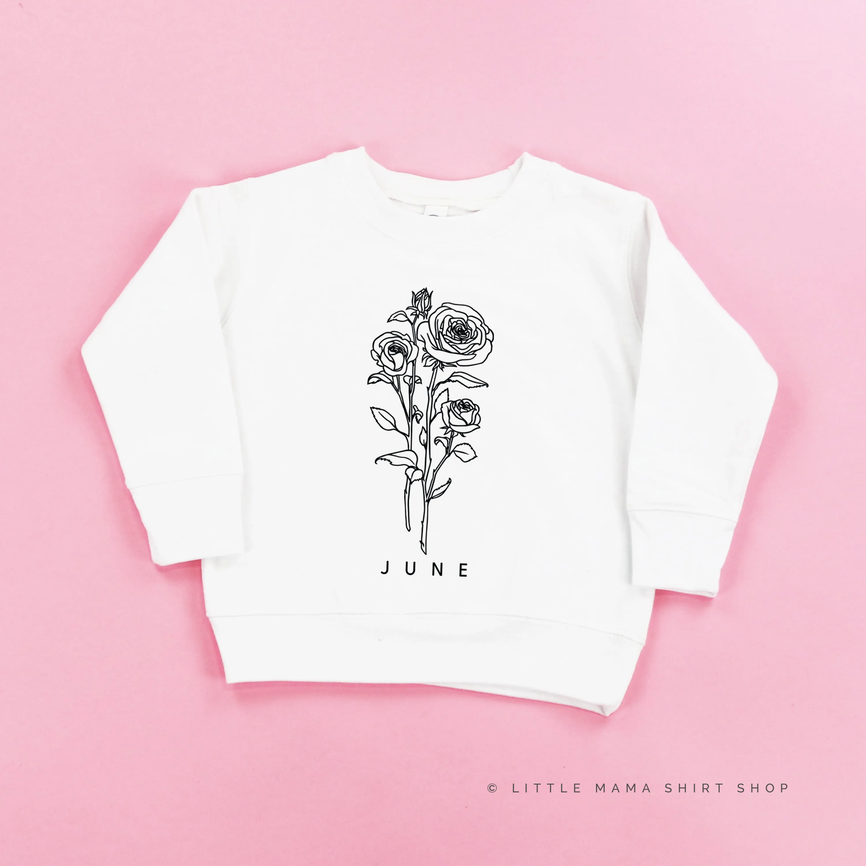 JUNE BIRTH FLOWER - Rose - Child Sweater