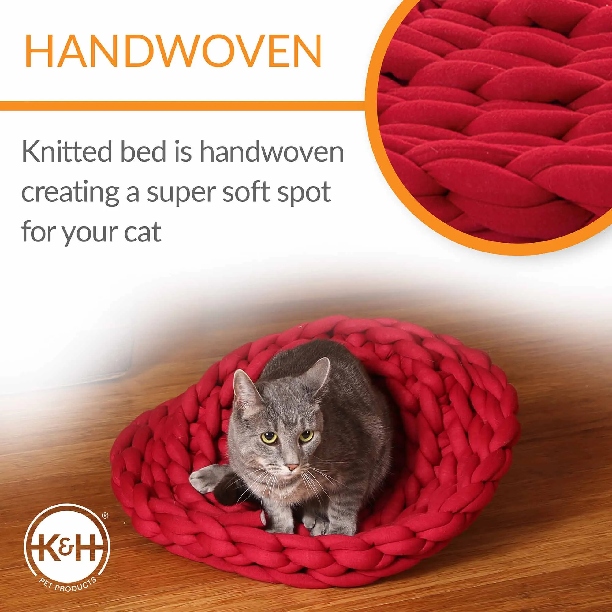 K&H Pet Products Knitted Pet Bed, 17"