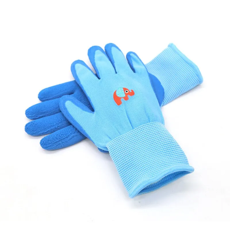 Kids Gardening Gloves Nitrile Coated Toddler Garden Gloves For Childrens Little Girls Boys Youth Handwork Non-slip Anti-stab