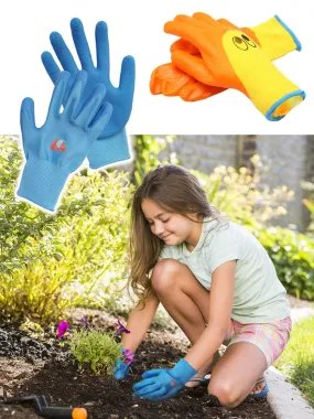 Kids Gardening Gloves Nitrile Coated Toddler Garden Gloves For Childrens Little Girls Boys Youth Handwork Non-slip Anti-stab