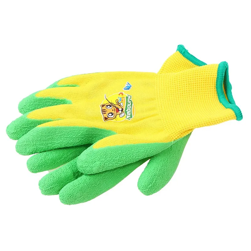 Kids Gardening Gloves Nitrile Coated Toddler Garden Gloves For Childrens Little Girls Boys Youth Handwork Non-slip Anti-stab