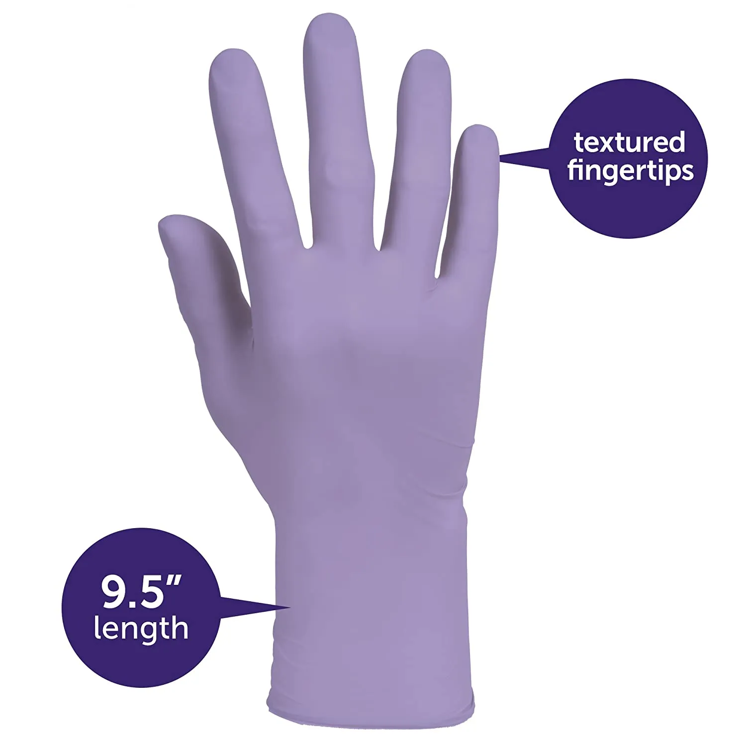 Lavender Nitrile Exam Gloves Halyard, 250/Box