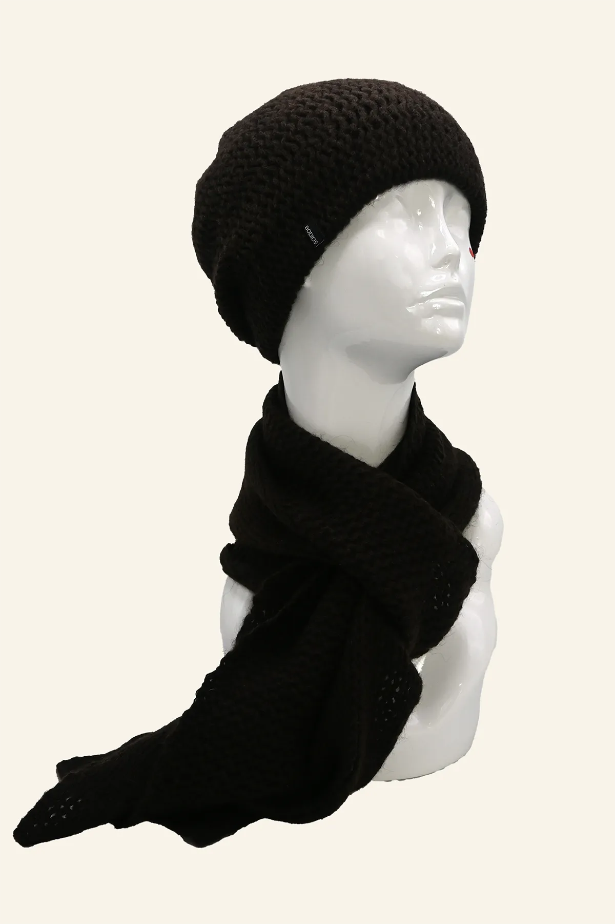 Loose Knit Double Layer Yak Down Scarf