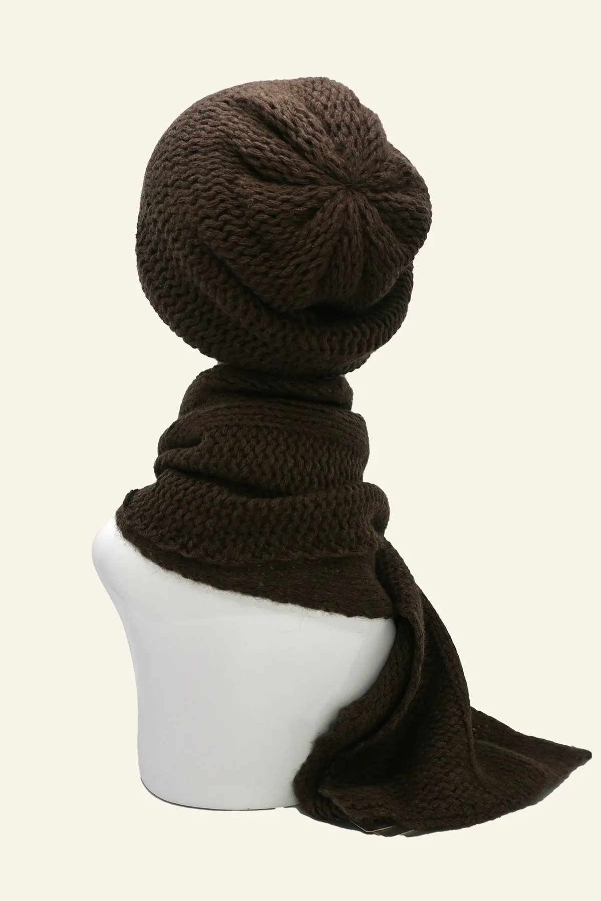 Loose Knit Double Layer Yak Down Scarf