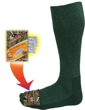 M206- Mossy Oak Heated Midcalf Socks - Pair