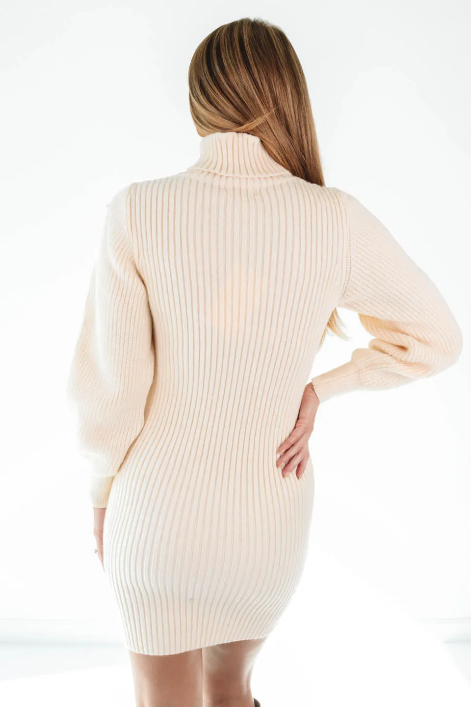 Make The Cut Sweater Dress - Ivory