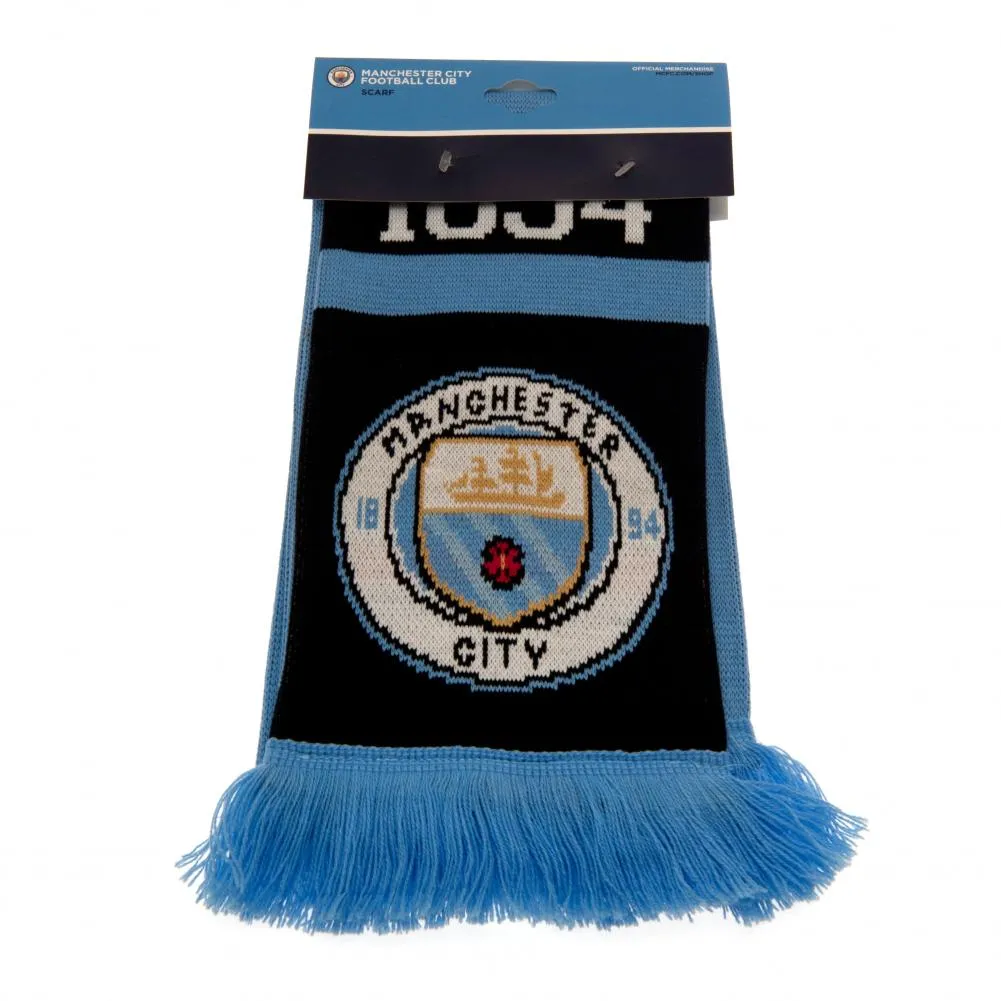 Manchester City FC Scarf NR - Sky Blue and Navy