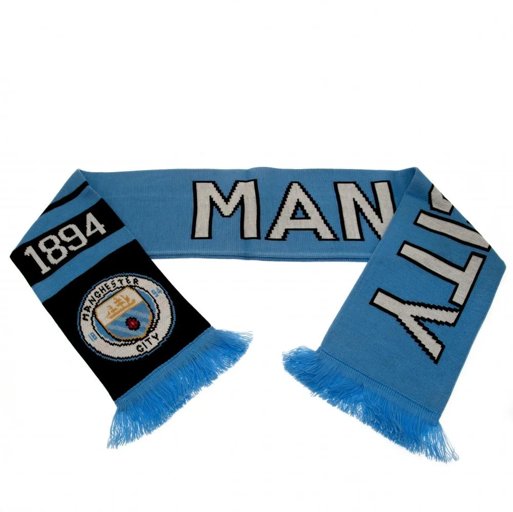 Manchester City FC Scarf NR - Sky Blue and Navy